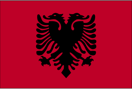 Klick auf Albanien Flagge um vergrssert zu sehen