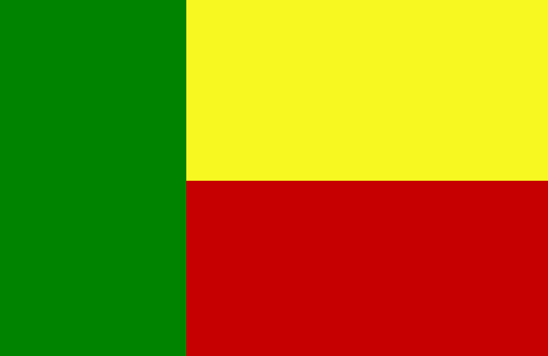 Klick auf Benin Flagge um vergrssert zu sehen
