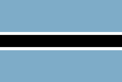 Klick auf Botswana Flagge um vergrssert zu sehen