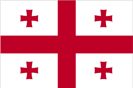 Fr mehr Info ber Georgien - Flagge anklicken