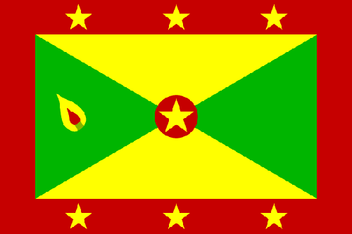 Fr mehr Info ber Grenada - Flagge anklicken