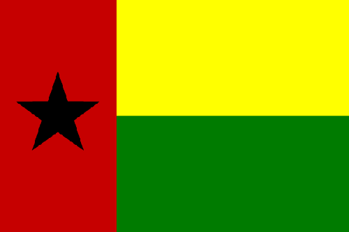 Fr mehr Info ber Guinea-Bissau - Flagge anklicken