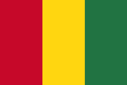 Fr mehr Info ber Guinea - Flagge anklicken