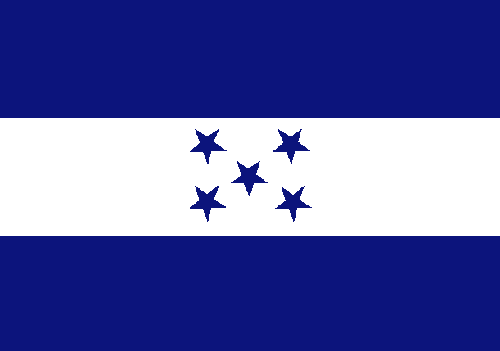 Fr mehr Info ber Honduras - Flagge anklicken