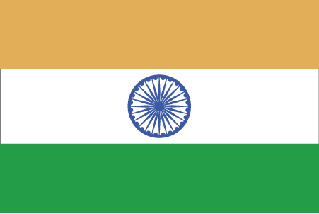 Fr mehr Info ber Indien - Flagge anklicken