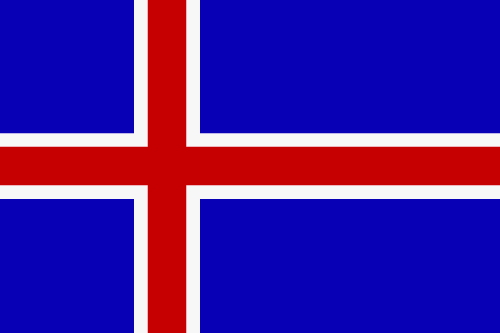 Fr mehr Info ber Island - Flagge anklicken