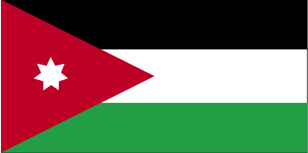 Fr mehr Info ber Jordanien - Flagge anklicken