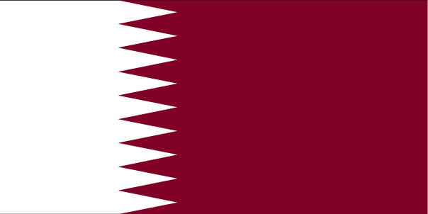 Fr mehr Info ber Katar - Flagge anklicken