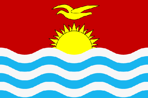 Fr mehr Info ber Kiribati - Flagge anklicken