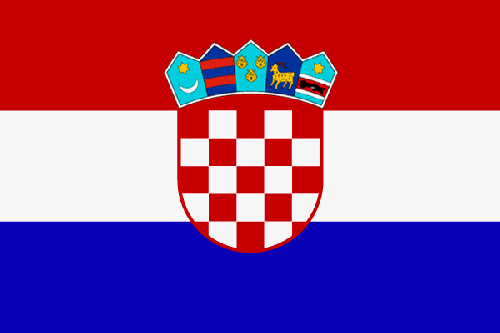 Fr mehr Info ber Kroatien - Flagge anklicken