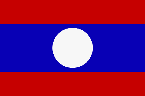 Fr mehr Info ber Laos - Flagge anklicken