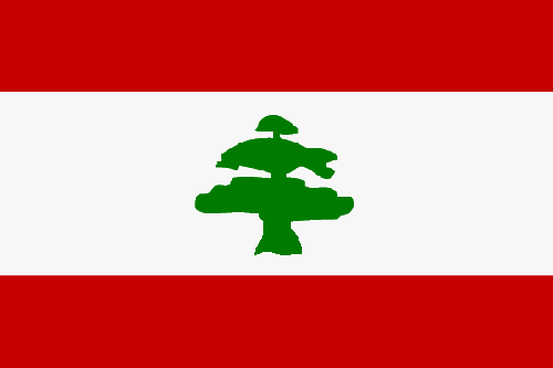 Fr mehr Info ber Libanon - Flagge anklicken