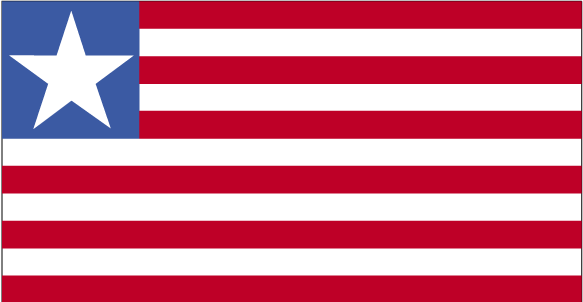 Fr mehr Info ber Liberia - Flagge anklicken
