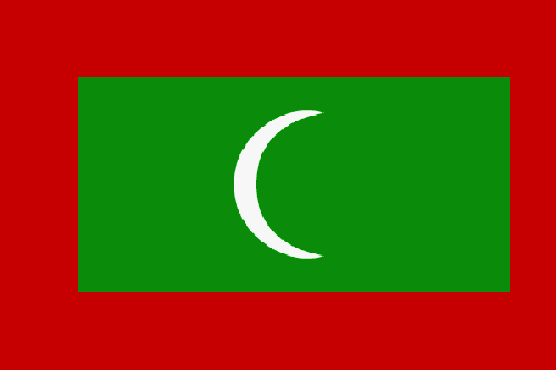 Fr mehr Info ber die Malediven - Flagge anklicken