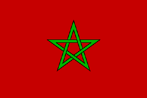 Fr mehr Info ber Marokko - Flagge anklicken