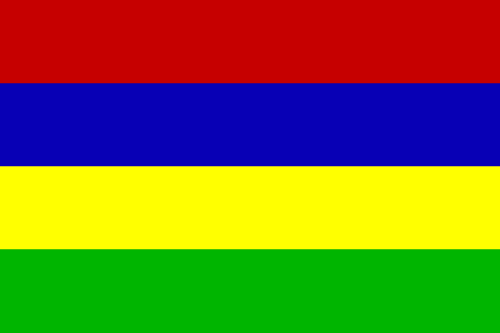 Fr mehr Info ber Mauritius - Flagge anklicken