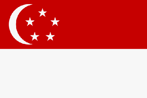 Fr mehr Info ber Singapur - Flagge anklicken