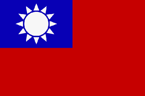 Fr mehr Info ber Taiwan - Flagge anklicken
