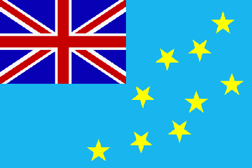 Fr mehr Info ber Tuvalu - Flagge anklicken