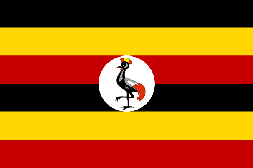 Fr mehr Info ber Uganda - Flagge anklicken