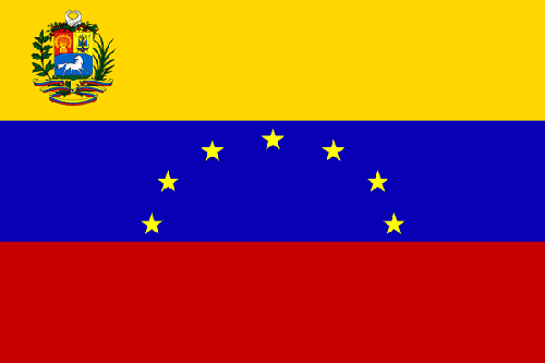 Fr mehr Info ber Venezuela - Flagge anklicken