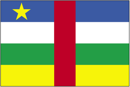 Fr mehr Info ber Zentralafrika - Flagge anklicken