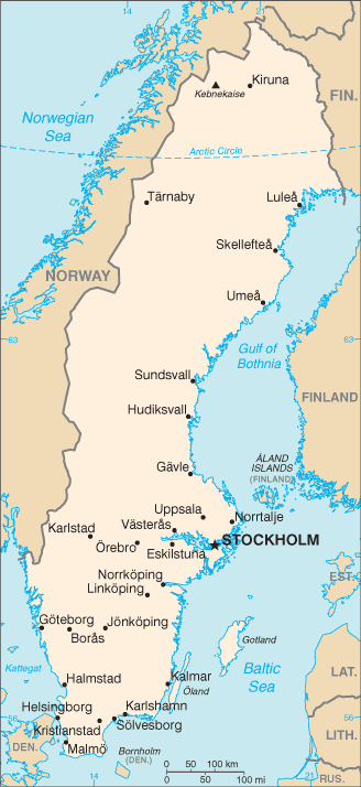 Schwedenkarte Län Schwedenkarte Län