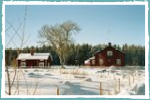 Brunnvalla 200 km nördlich von Stockholm, an einem schönen kalten Winterta