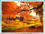 Schwedische Herbstlandschaft 
